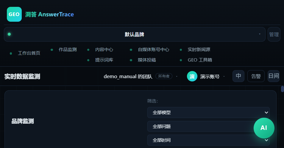 实时数据监测页实拍
